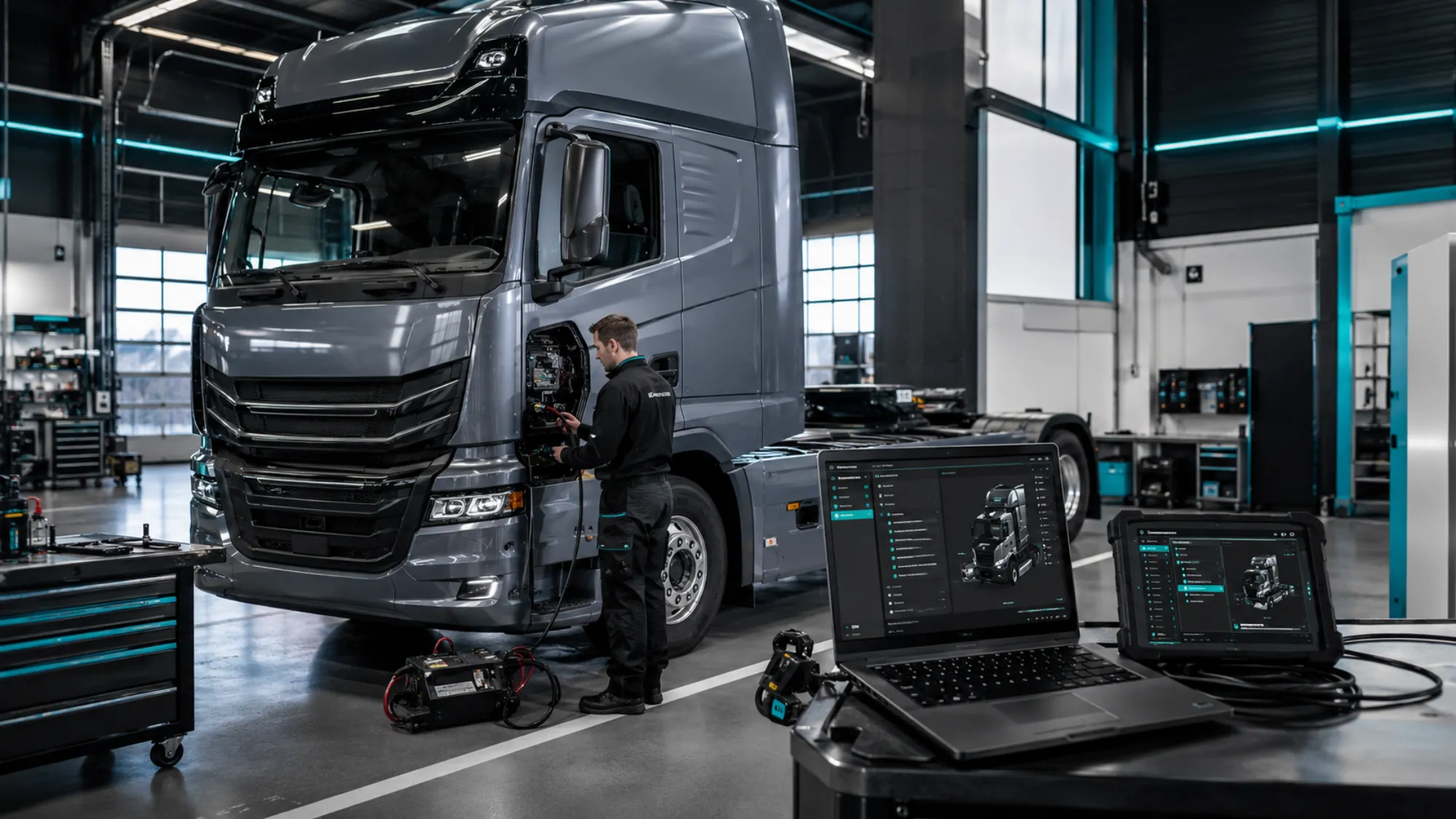 Diagnoză computerizată cu tester profesional la Electronik Truck